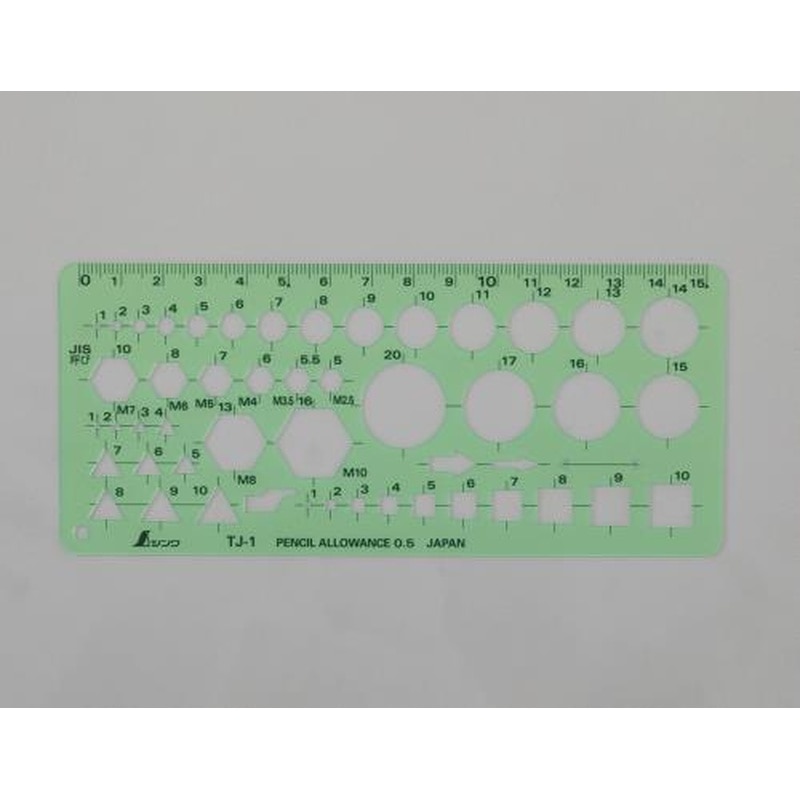 エスコ EA736MB-46 70x160mmボルトナット定規 1個（ご注文単位1個）【直送品】