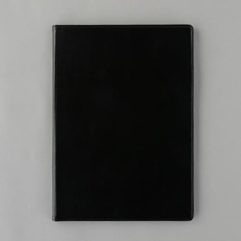 エスコ EA762DA-162 320x230mmクリップファイル(二つ折り/ブラック) 1個（ご注文単位1個）【直送品】