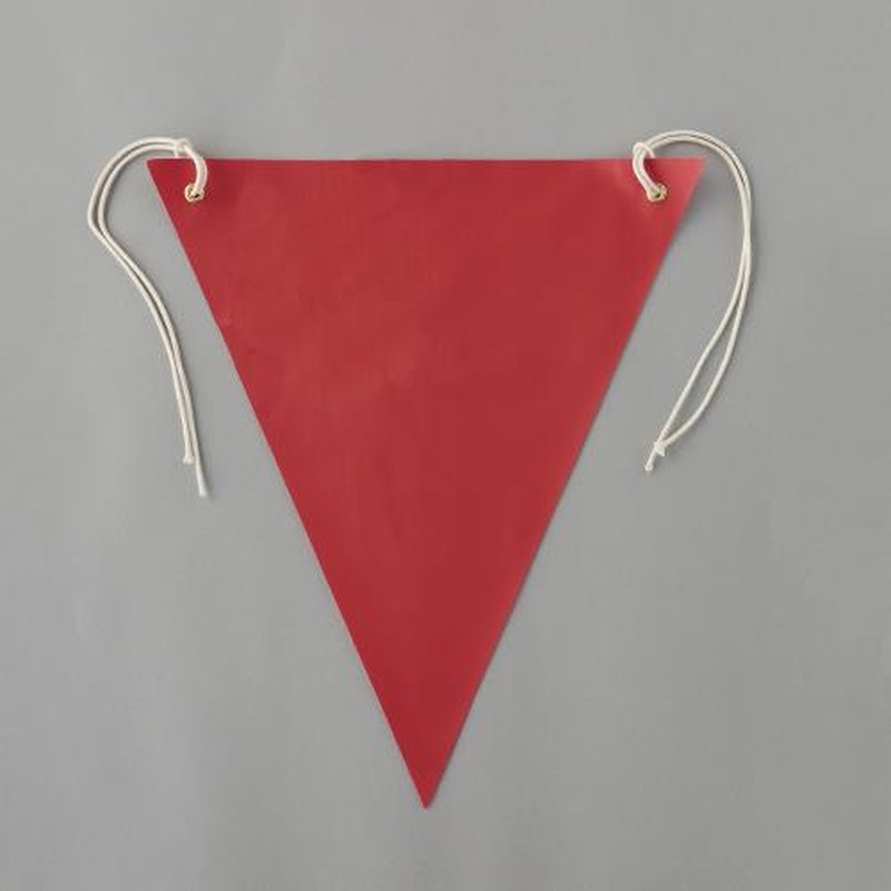 エスコ EA983DH-102 300x260mm三角旗(赤/無地) 1個(ご注文単位1個)【直送品】