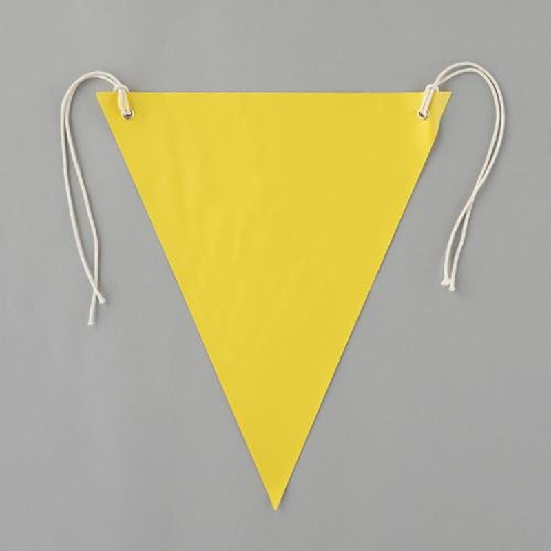 エスコ EA983DH-101 300x260mm三角旗(黄/無地) 1個(ご注文単位1個)【直送品】