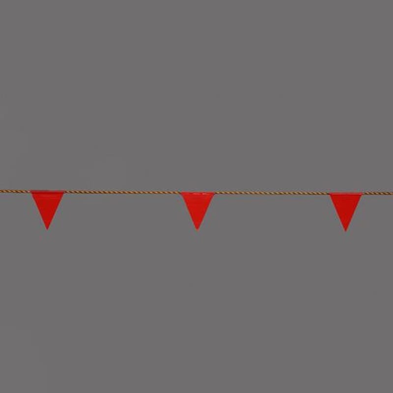 エスコ EA983DH-115 10m三角旗(9連/赤・無地) 1個(ご注文単位1個)【直送品】