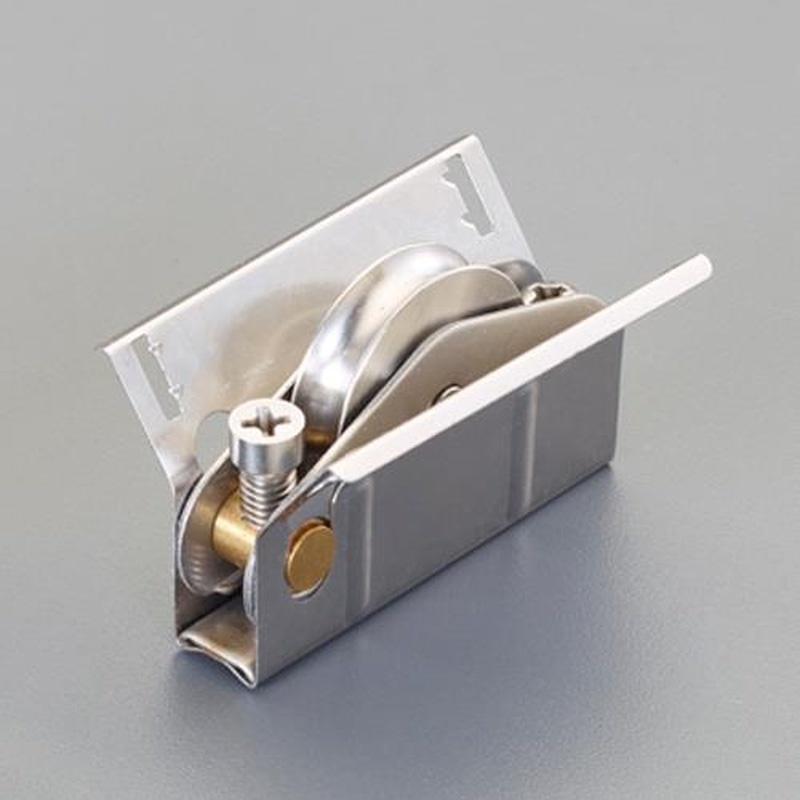 エスコ EA986RJ-68 10-14mmサッシ取替戸車(平行型/ステンレス車) 1個(ご注文単位1個)【直送品】