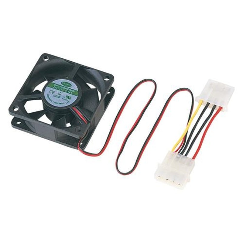 エスコ EA940DS-1 60x60x20mm(DC12V/0.17A)ケース用ファン 1個(ご注文単位1個)【直送品】