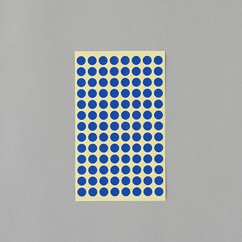 エスコ EA956VC-72 φ9mm/1456片カラーラベルシール(青/14枚 1個（ご注文単位1個）【直送品】