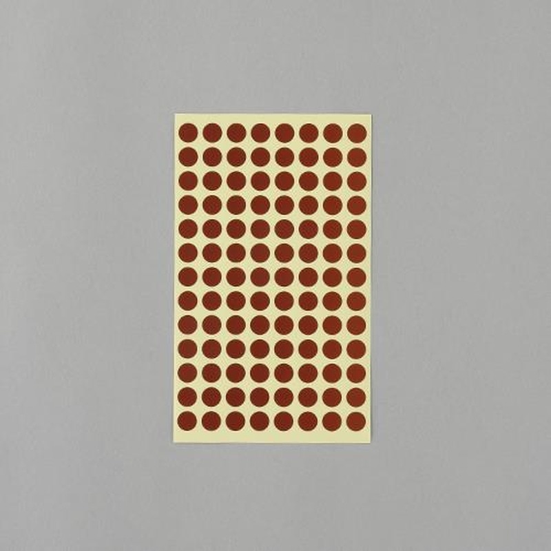 エスコ EA956VC-77 φ9mm/1456片カラーラベルシール(茶/14枚 1個（ご注文単位1個）【直送品】