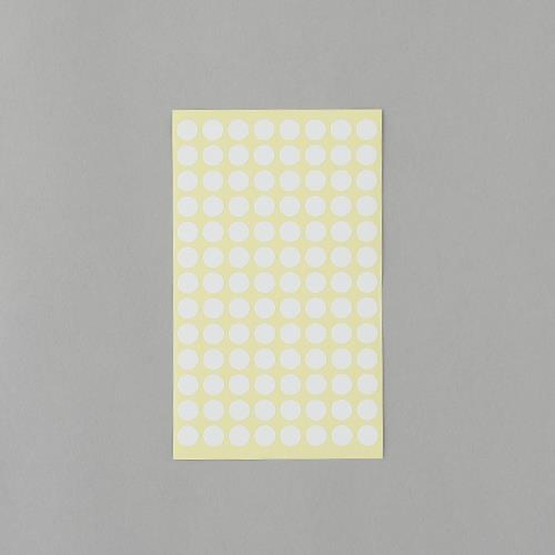 エスコ EA956VC-80 φ9mm/1456片カラーラベルシール(白/14枚 1個（ご注文単位1個）【直送品】