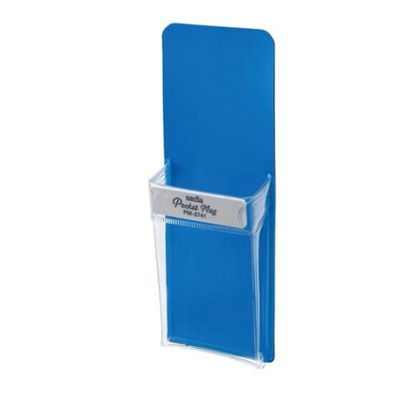 エスコ EA762DB-70B 165x60mmマグネットポケット(ブルー) 1個(ご注文単位1個)【直送品】