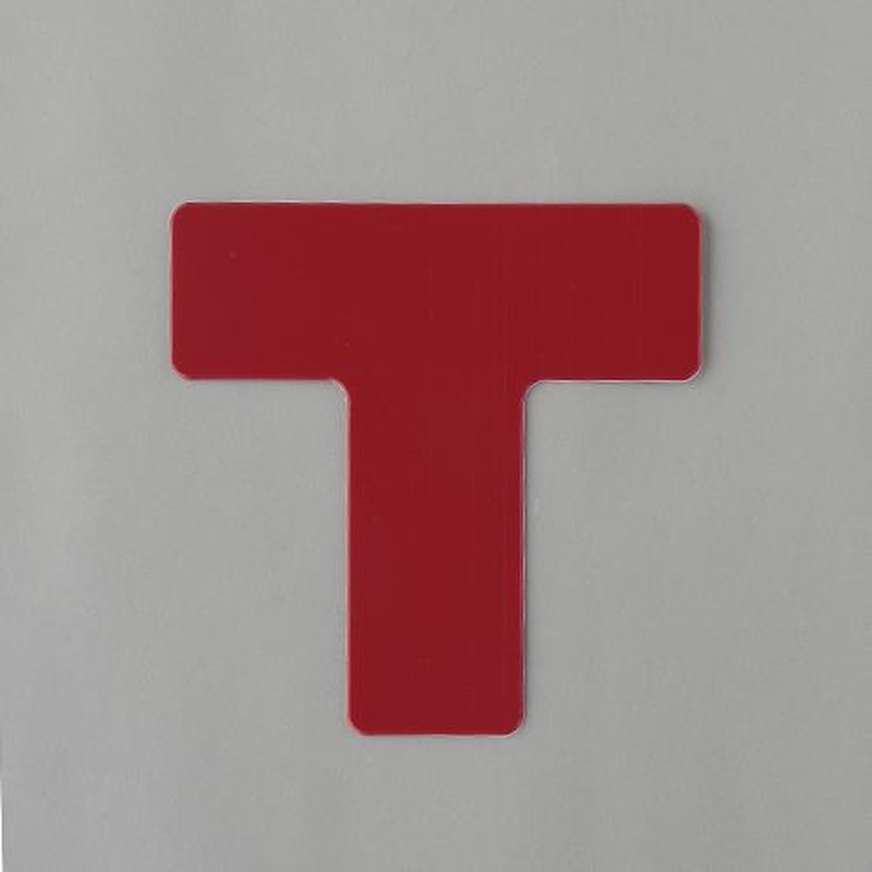 エスコ EA944SJ-113 T型マーカー(赤/2枚) 1個(ご注文単位1個)【直送品】