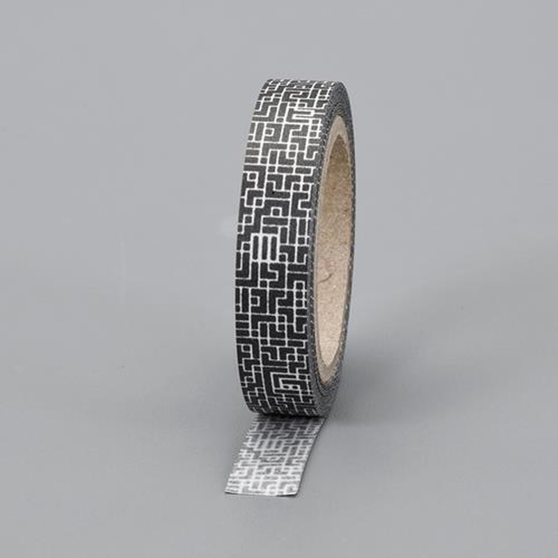 エスコ EA983TS-63 12.0mmx5m目隠しセキュリティテープ(地紋/黒) 1個(ご注文単位1個)【直送品】