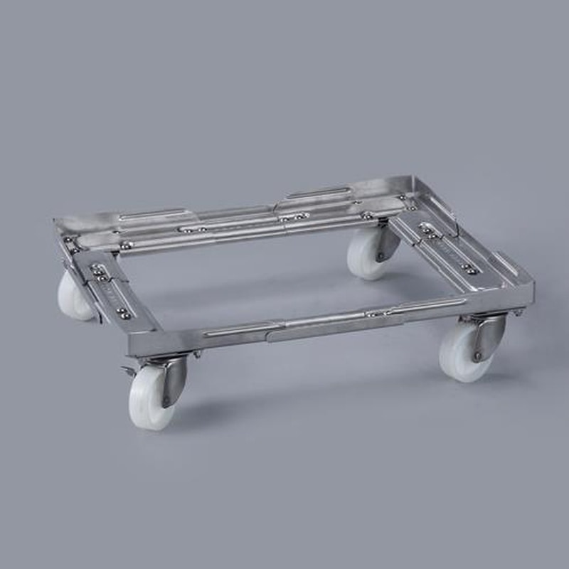 エスコ EA520AR-82 310x450-410x610mm/200kgドーリー(オールステンレス) 1個(ご注文単位1個)【直送品】