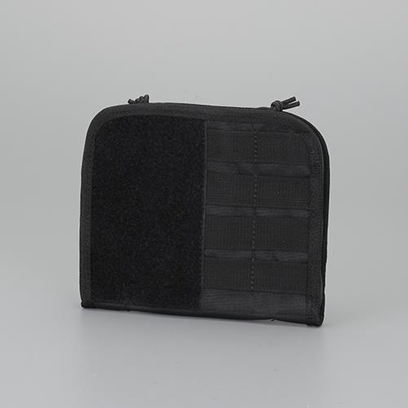 エスコ EA925DB-37 203x165x25mm小物ポーチ(黒) 1個(ご注文単位1個)【直送品】