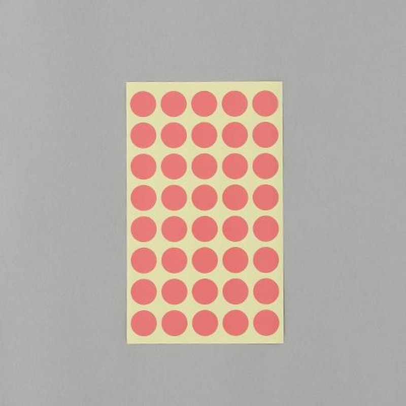 エスコ EA956VC-98 φ15mm/560片カラーラベルシール(桃/14枚 1個（ご注文単位1個）【直送品】