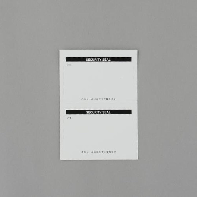 エスコ EA983TS-76 95x66mm/2面セキュリティシール(10枚) 1個(ご注文単位1個)【直送品】