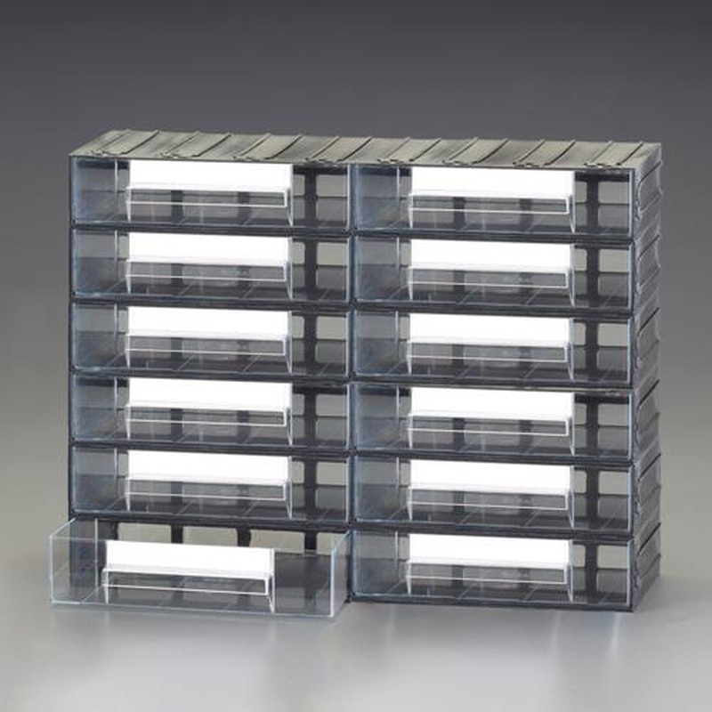 エスコ EA661cm-30 450x133x338mm/2列6段連結収納(引き出し) 1個（ご注文単位1個）【直送品】