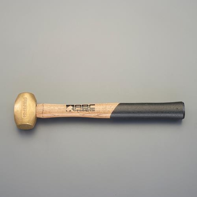 エスコ EA575EL-12 0.90kg/38mm真鍮ハンマー(木柄) 1個(ご注文単位1個)【直送品】