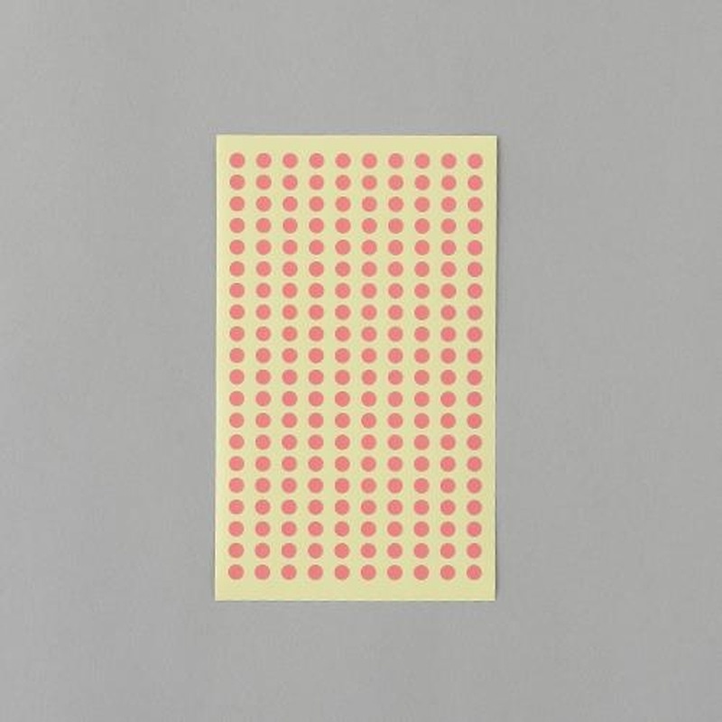 エスコ EA956VC-58 φ5mm/1800片カラーラベルシール(桃/9枚) 1個（ご注文単位1個）【直送品】