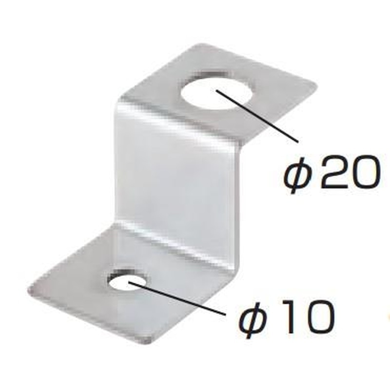 エスコ EA956NA-110 耐震・転倒防止用金具(作業台用) 1個(ご注文単位1個)【直送品】