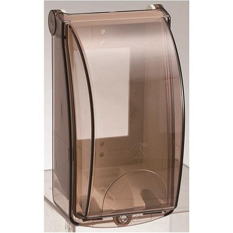 エスコ EA940CS-392 91x167mmコンセント保護カバー(透明蓋) 1個(ご注文単位1個)【直送品】