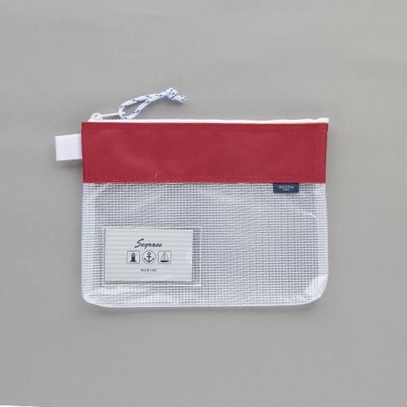 エスコ EA762CF-503 A5/190x250mmメッシュケース(レッド) 1個（ご注文単位1個）【直送品】