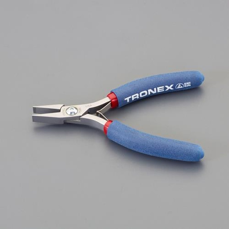 エスコ EA537T-36 126mm精密プライヤー(ESD/平/バネ付) 1個(ご注文単位1個)【直送品】