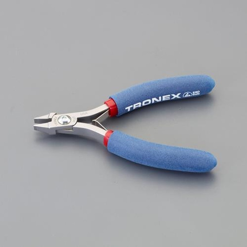 エスコ EA537T-41 116mm精密プライヤー(ESD/平/バネ付) 1個(ご注文単位1個)【直送品】