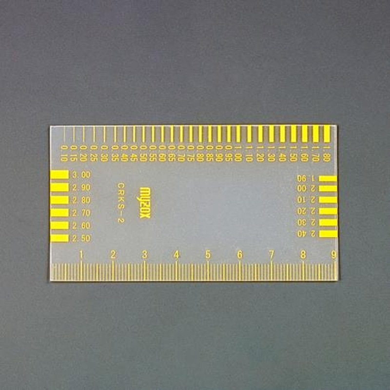 エスコ EA725VA-21 0.1-3.0mmクラックスケール(黄目盛) 1個（ご注文単位1個）【直送品】