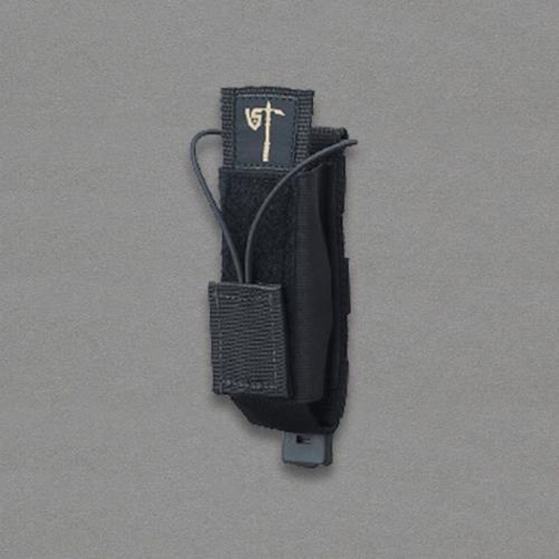 エスコ EA925DB-21 50x63x152mm無線用ポーチ(ブラック) 1個（ご注文単位1個）【直送品】