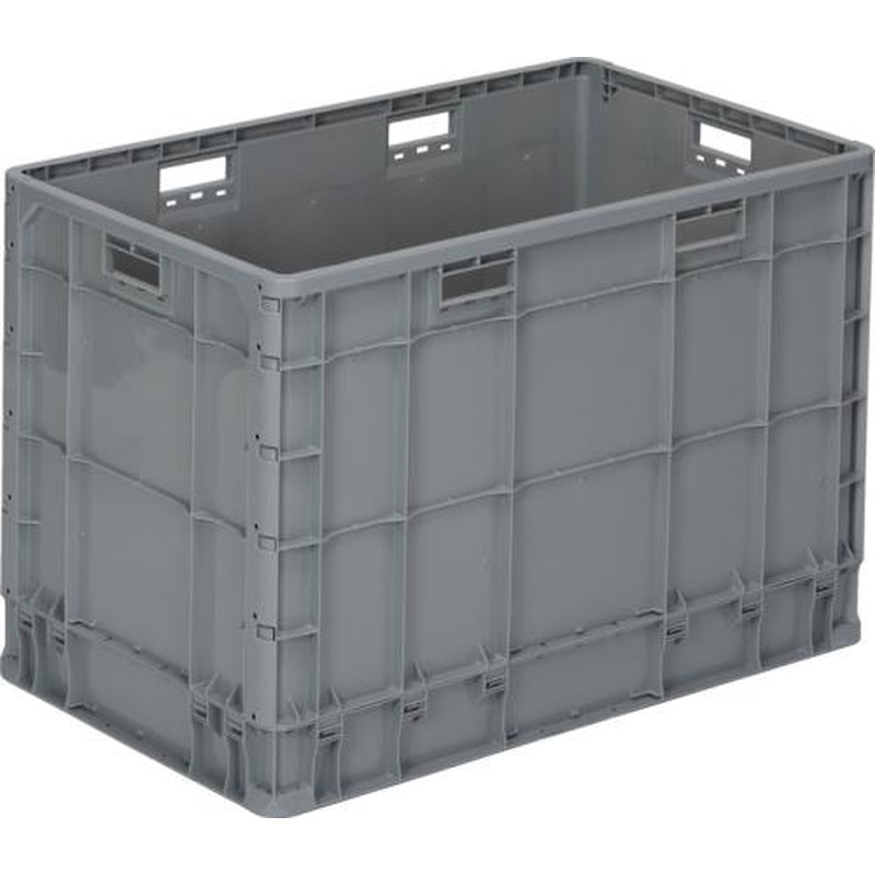 エスコ EA506AF-149 838x503x565mm/207L軽量コンテナ(ライトグレー) 1個（ご注文単位1個）【直送品】