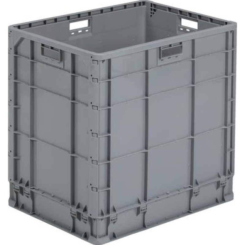 エスコ EA506AF-145 670x503x658mm/191L軽量コンテナ(ライトグレー) 1個（ご注文単位1個）【直送品】