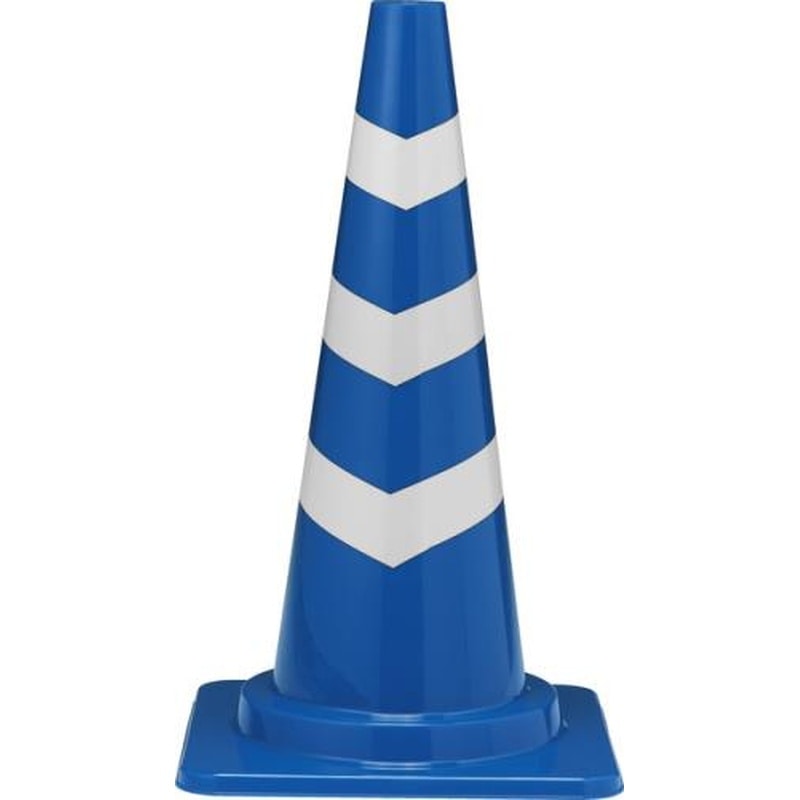 エスコ EA983FT-742 380x380x660mmカットコーン(青/反射有/10本) 1個（ご注文単位1個）【直送品】