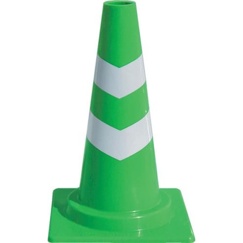 エスコ EA983FT-753 290x290x450mmミニカットコーン(緑/反射有/10本) 1個（ご注文単位1個）【直送品】