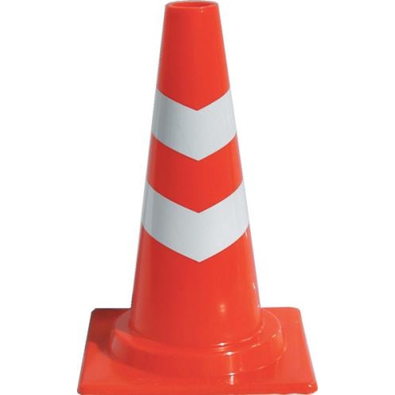 エスコ EA983FT-751 290x290x450mmミニカットコーン(赤/反射有/10本) 1個（ご注文単位1個）【直送品】