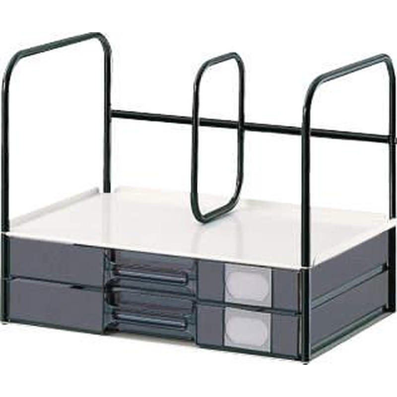 エスコ EA954HC-105 343x243x274mm引き出し付机上ラック 1個（ご注文単位1個）【直送品】