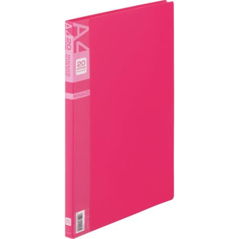 エスコ EA762CC-61 A4/S型クリアーブック(10枚/赤) 1個(ご注文単位1個)【直送品】