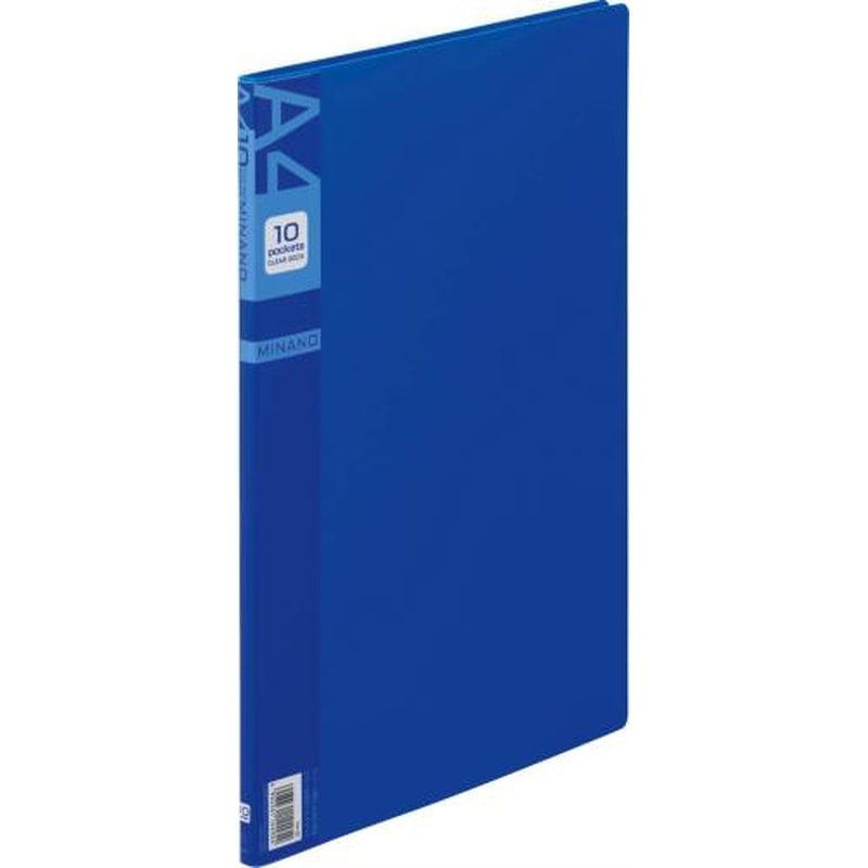 エスコ EA762CC-62 A4/S型クリアーブック(10枚/青) 1個(ご注文単位1個)【直送品】