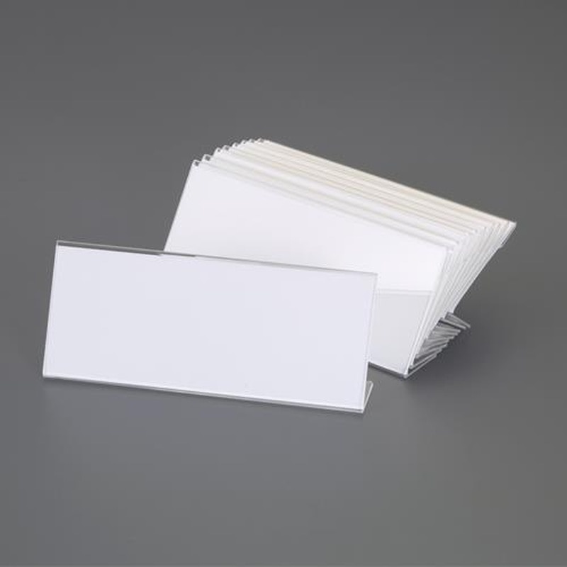 エスコ EA762GK-81 55x80mmカードホルダー(アクリル製/20個) 1個（ご注文単位1個）【直送品】