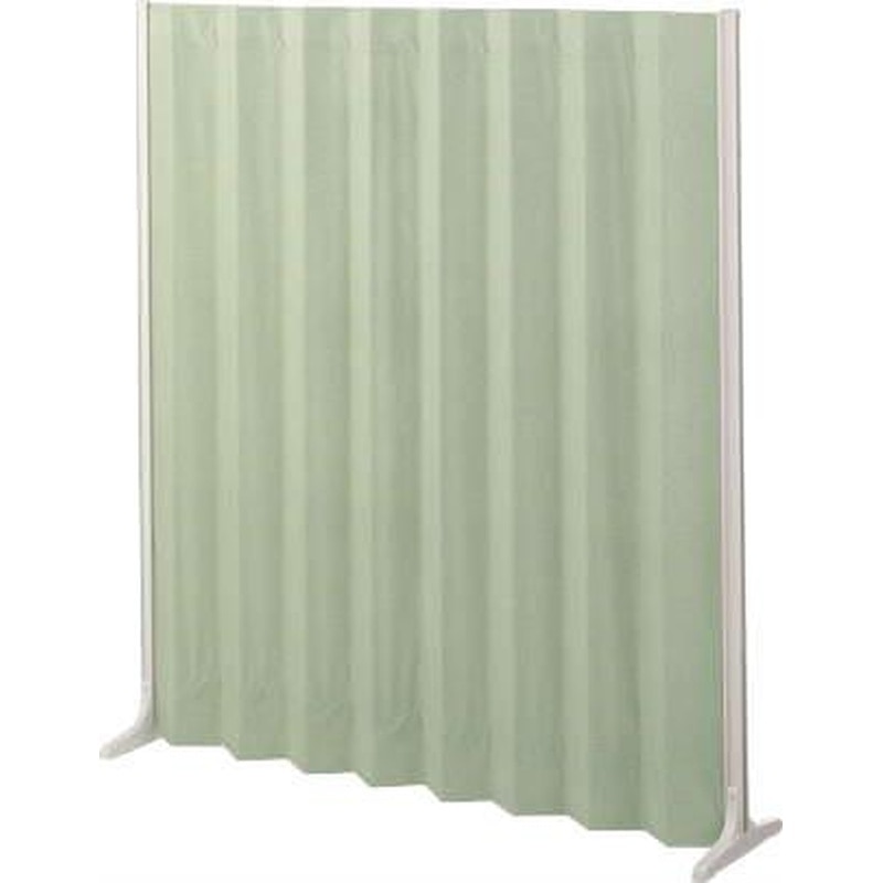 エスコ EA954EA-291 1500x340x1650mm伸縮パーテーション(グリーン) 1個（ご注文単位1個）【直送品】