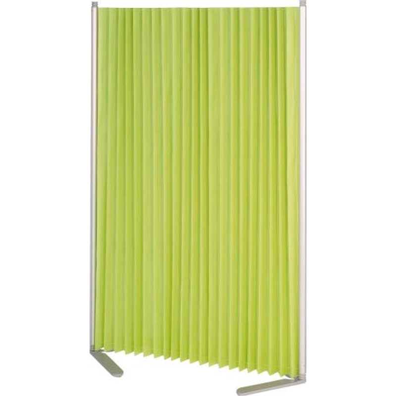 エスコ EA954EA-153 462-1800x404x1529mm伸縮パーテーション(防災/緑 1個（ご注文単位1個）【直送品】