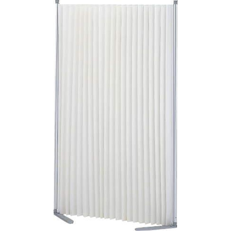 エスコ EA954EA-151 462-1800x404x1529mm伸縮パーテーション(防災/白 1個（ご注文単位1個）【直送品】