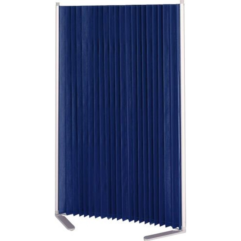 エスコ EA954EA-152 462-1800x404x1529mm伸縮パーテーション(防災/青 1個（ご注文単位1個）【直送品】