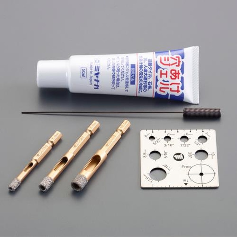 エスコ EA811AK-101 3本組ダイヤモンドビット(六角軸) 1個(ご注文単位1個)【直送品】