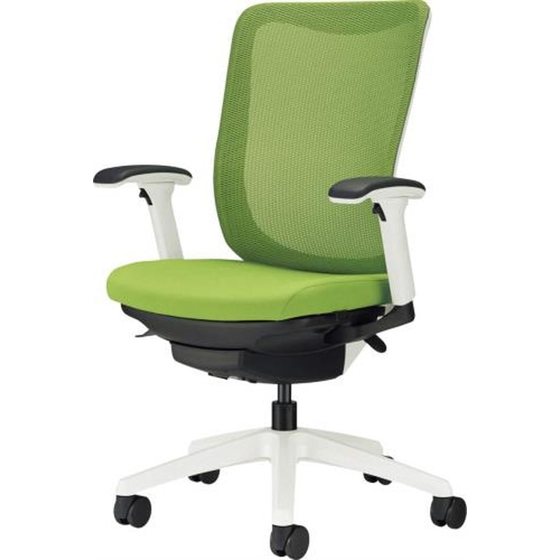 エスコ EA956XA-113 ビジネスチェアー(アップルグリーン) 1個（ご注文単位1個）【直送品】