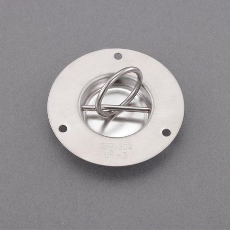 エスコ EA638BT-73 φ70x10.5mm埋込みリングフック(丸形/ステンレス製) 1個(ご注文単位1個)【直送品】