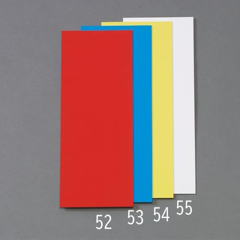 エスコ EA781BS-52 100x300x1.0mm両面カラーマグネットシート(赤/白) 1個(ご注文単位1個)【直送品】