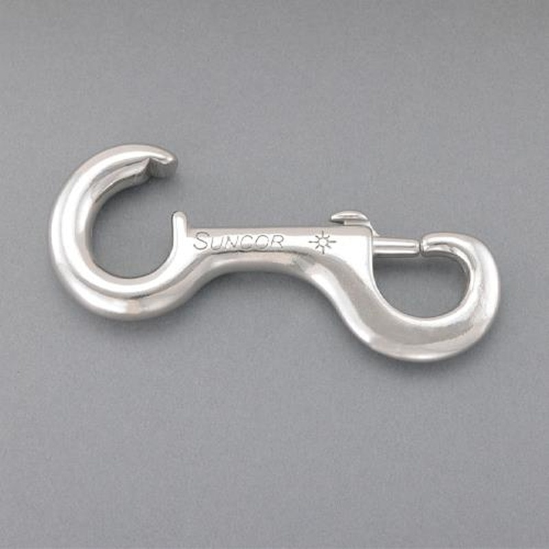 エスコ EA638FR-11 166.3mmオープンアイスナップ(ステンレス製) 1個(ご注文単位1個)【直送品】