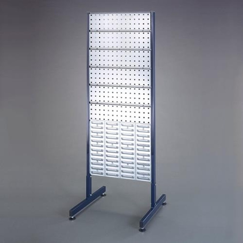 エスコ EA661CE-100 571x570x1600mmトレー&クリップボードラック 1個(ご注文単位1個)【直送品】