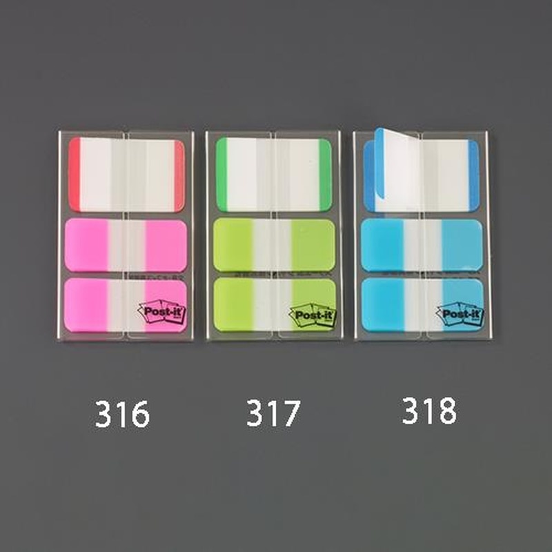 エスコ EA762GA-316 38x25mm/40x18mm粘着インデックス(10枚x3個/2色 1個（ご注文単位1個）【直送品】