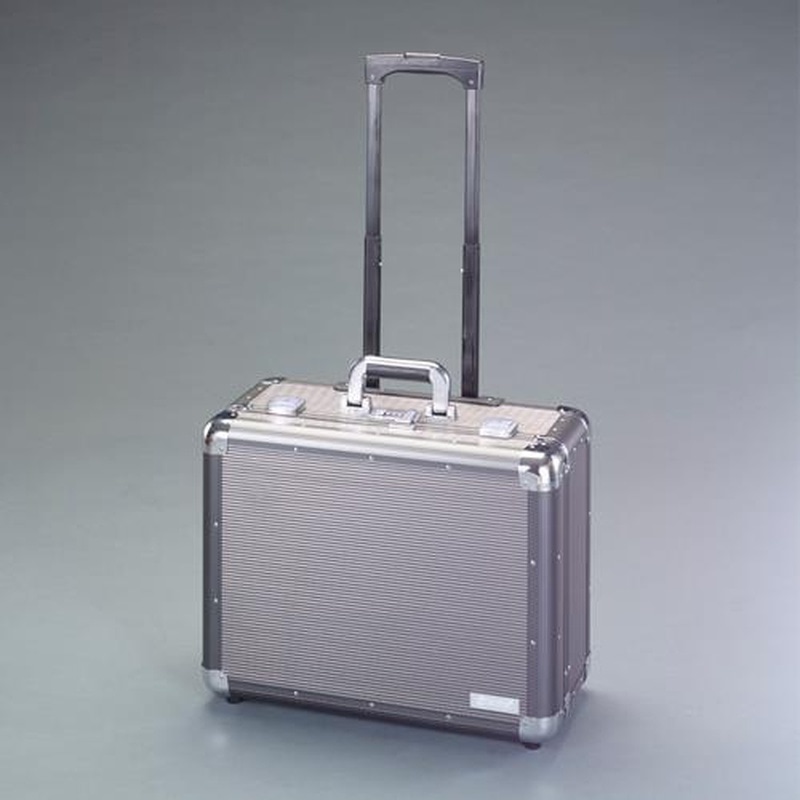 エスコ EA502AS 490x420x230mmアルミケース(キャスター付) 1個(ご注文単位1個)【直送品】