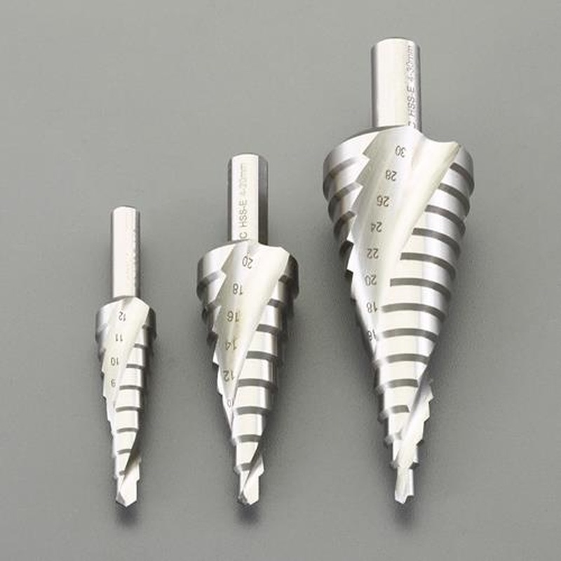 エスコ EA825SB-140 3本組ステップドリル(CoーHSS) 1個(ご注文単位1個)【直送品】