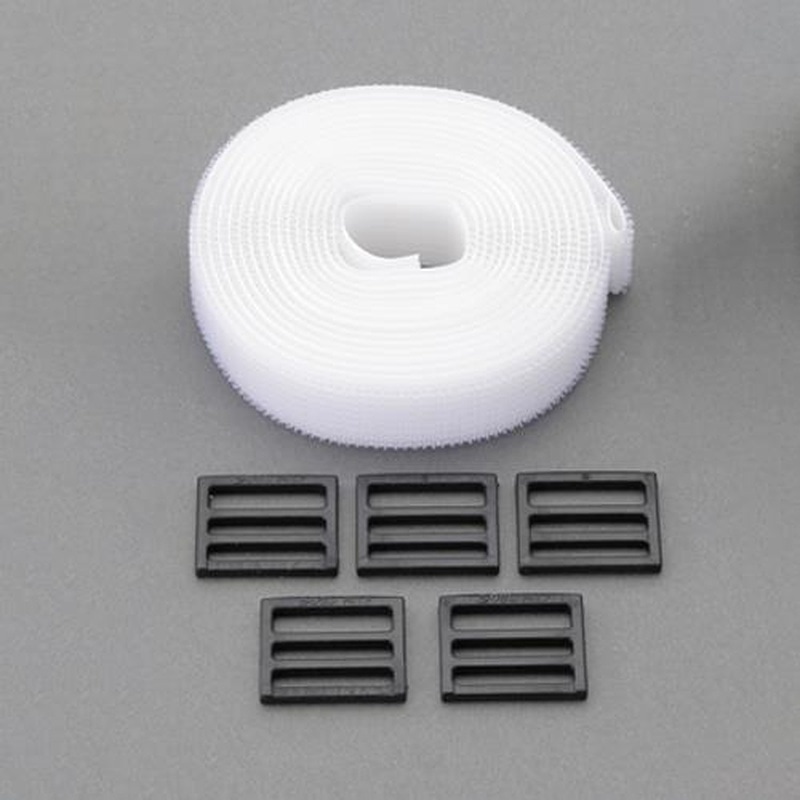 エスコ EA944MA-5W 25mmx3.0m片面マジックストラップ(白) 1個(ご注文単位1個)【直送品】